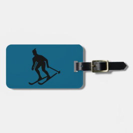 Etiqueta De Bagagem Ludlow, VT Ski Bum (Esqui Verde Montanha Vermont)