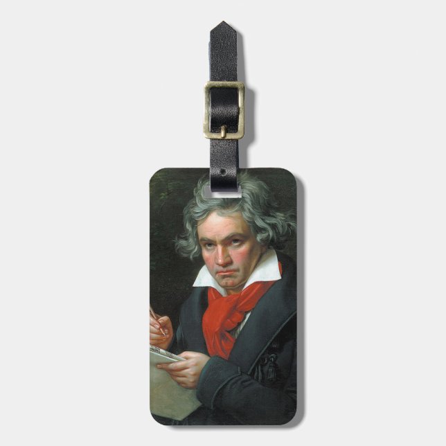 Etiqueta De Bagagem Ludwig van Beethoven, 1820 (Frente Vertical)