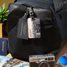 Etiqueta De Bagagem Lúg de presente de arte de dardos sofisticados em