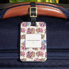 Etiqueta De Bagagem Luggage Tag Flowers | Adventure Awaits