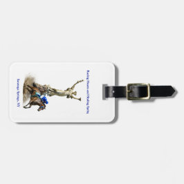 Etiqueta De Bagagem luggage tag-Racing Hearts and Healing Springs