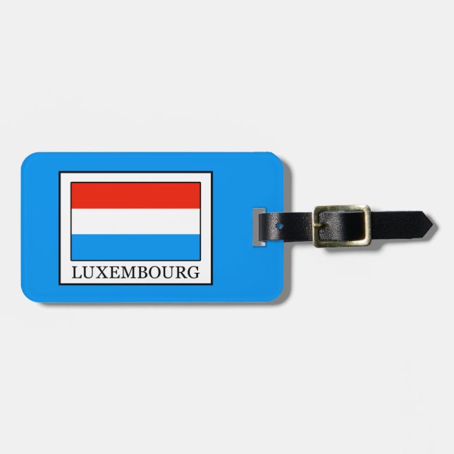 Etiqueta De Bagagem Luxemburgo (Frente Horizontal)
