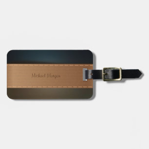Etiqueta De Bagagem Luxo Elegante,Retro ,Listrado
