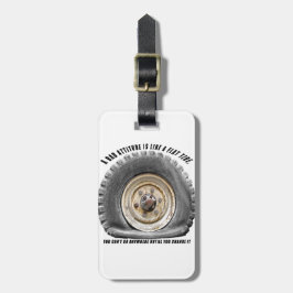 Etiqueta De Bagagem Má Atitude Como Pneus