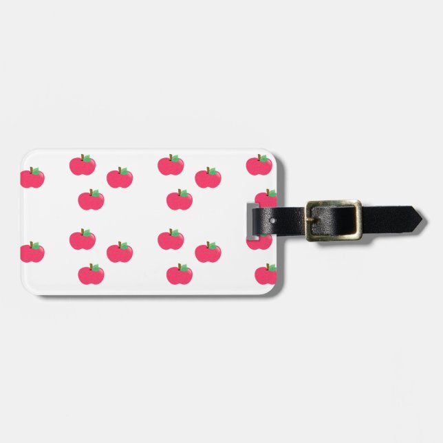 Etiqueta De Bagagem maçã maçãs fruta comida vinha personalizar (Frente Horizontal)