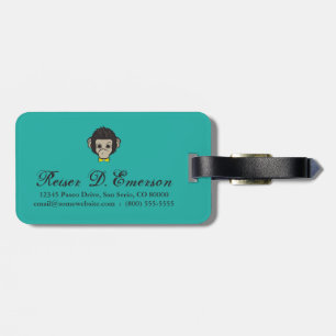 Etiqueta De Bagagem macaco identica