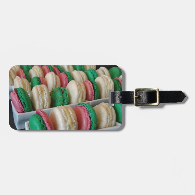 Etiqueta De Bagagem Macarons (Frente Horizontal)