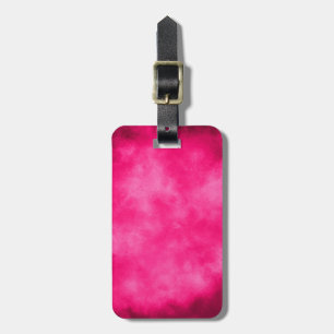 Etiqueta de Bagagem Magenta Efeito Nuvem