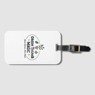 Etiqueta De Bagagem Magia do Polegar Verde | Camiseta de Jardinagem Ur