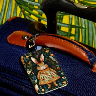 Etiqueta de Bagagem Mágica de Borboleta