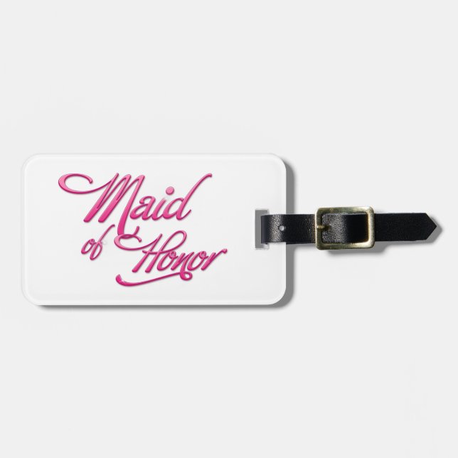 Etiqueta De Bagagem Maid Of Honor (Frente Horizontal)