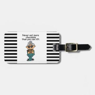 Etiqueta De Bagagem Mais Humor de Chocolate
