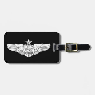 Etiqueta De Bagagem Mais velho da tripulação aérea USAF Asas inscritas