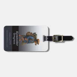Etiqueta De Bagagem Mala Direta Dachshund Personalizada de Bagagem