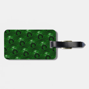 Etiqueta De Bagagem malaquite verde-textura