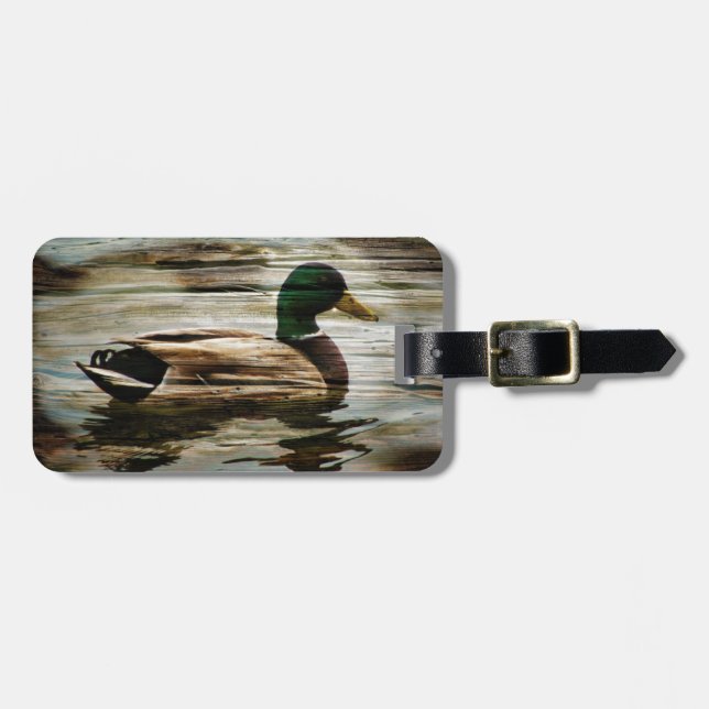 Etiqueta De Bagagem Mallard Duck (Frente Horizontal)