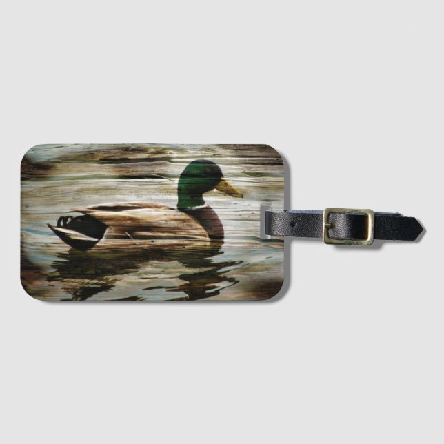 Etiqueta De Bagagem Mallard Duck (Frente Horizontal)