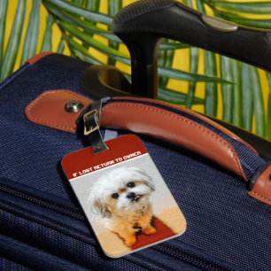 Etiqueta De Bagagem Malshi Identificador de Bagagem de Cachorro