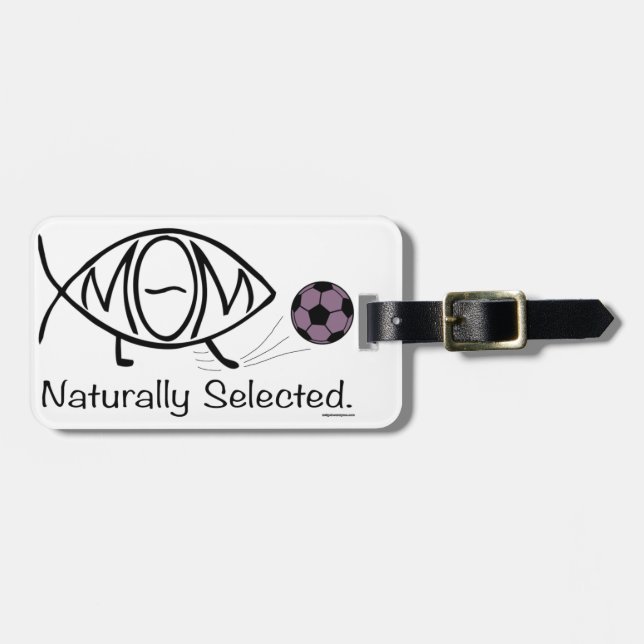 Etiqueta De Bagagem Mamã do futebol de Darwin (Frente Horizontal)