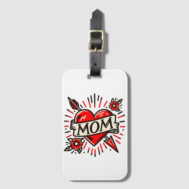 ETIQUETA DE BAGAGEM MAMÃE (Frente Vertical)