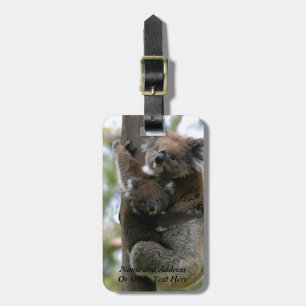 Etiqueta De Bagagem Mamãe e Baby Koala