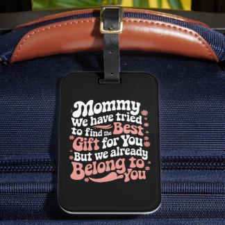Etiqueta De Bagagem Mamães Que Tentamos Encontrar O Melhor Presente Pa