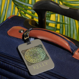 Etiqueta De Bagagem Mandala Céltica Personalizada