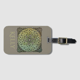 Etiqueta De Bagagem Mandala Céltica Personalizada