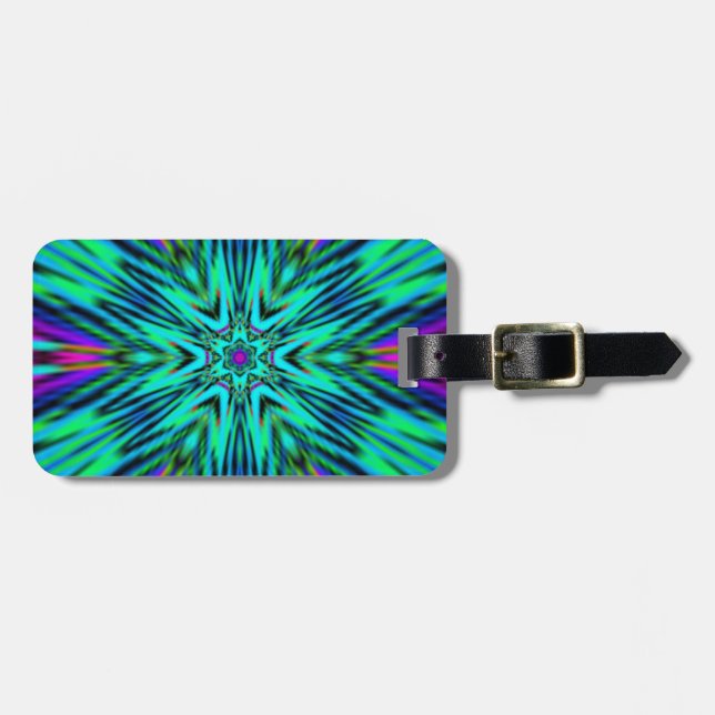 Etiqueta De Bagagem Mandala design (Frente Horizontal)
