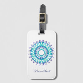 Etiqueta De Bagagem Mandala. étnico