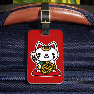 Etiqueta De Bagagem Maneki Neko (Gato da Sorte)