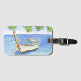 Etiqueta De Bagagem Manhã em Bali Watercolor