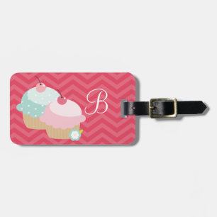 Etiqueta De Bagagem Mania do cupcake personalizada