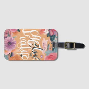 Etiqueta De Bagagem Mantenha-se inspirado - Designs motivacionais e de