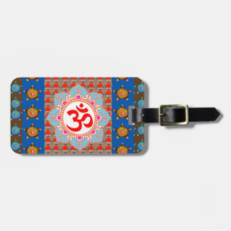 Etiqueta De Bagagem Mantra elegante de OmMANTRA: Meditação da ioga que