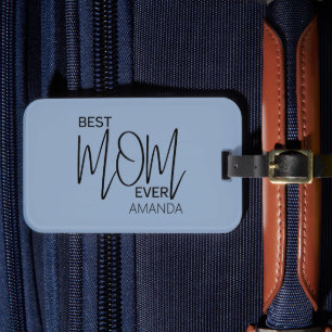 Etiqueta De Bagagem Manuscrito Script Minimalista Melhor Mãe