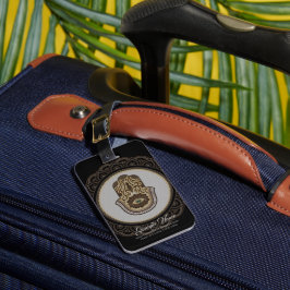 Etiqueta De Bagagem Mão de hamsa legante
