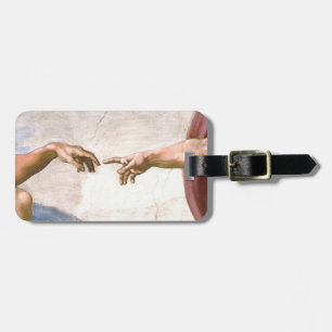 Etiqueta De Bagagem Mão do deus por Michelangelo