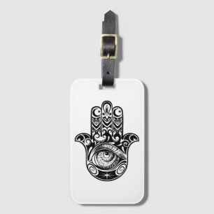 Etiqueta De Bagagem Mão Zendoodle de Hamsa
