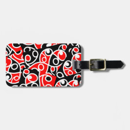 Etiqueta De Bagagem Maori Kowhaiwhai Tribal Nova Zelândia