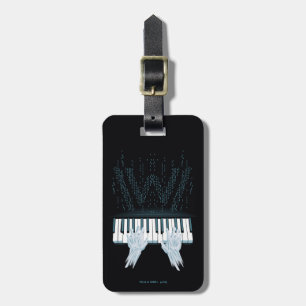 Etiqueta De Bagagem Mãos do Android de Westworld no piano de jogado