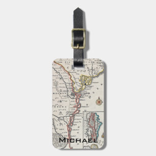 Etiqueta De Bagagem Mapa: America do Norte, C1700