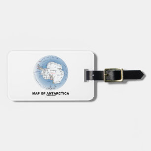 Etiqueta De Bagagem Mapa Da Antártica (Geografia)