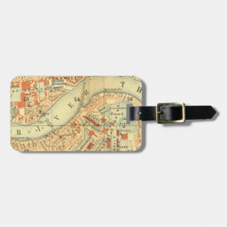 Etiqueta De Bagagem Mapa da Vintage em Londres