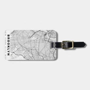Etiqueta De Bagagem Mapa do Brooklyn