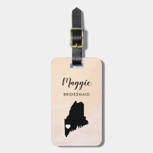 Etiqueta de Bagagem Mapa do Maine, Boas-Vindas ao 
