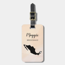 Etiqueta de Bagagem Mapa do México, Boas-Vindas ao