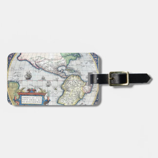 Etiqueta De Bagagem Mapa do mundo novo 1570 de Americas