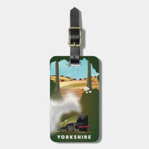 Etiqueta De Bagagem Mapa ferroviário de Yorkshire para impressão de vi