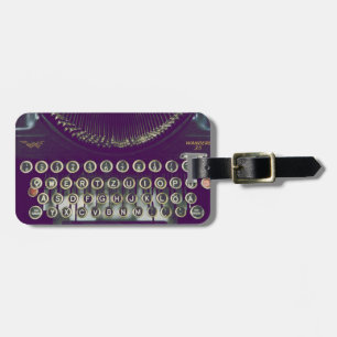 Etiqueta De Bagagem Máquina de escrever antiquado